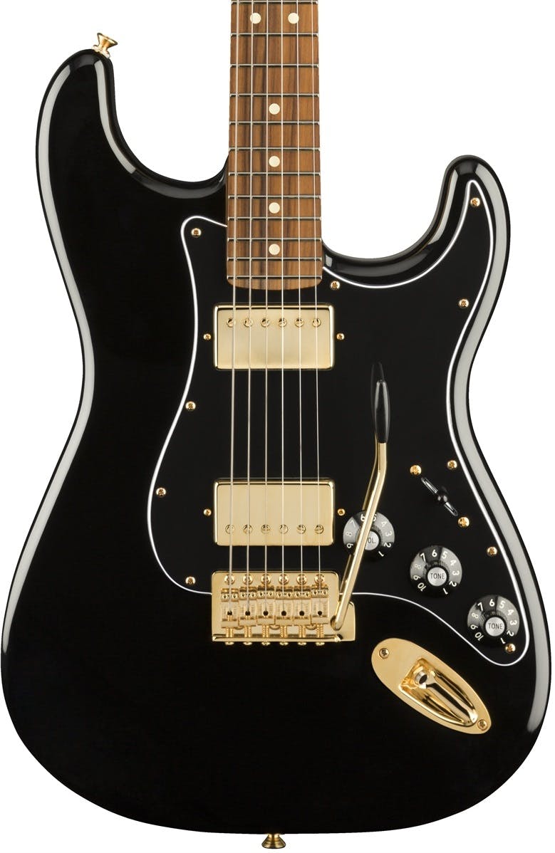 Black and gold deals stratocaster